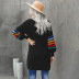 hit color lantern sleeve knit cardigan Nihaostyles wholesale clothing vendor NSSI74819