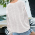 new wave dot jacquard lantern sleeve v-neck top Nihaostyles wholesale clothing vendor NSSI74841