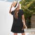 printed loose v-neck short-sleeved t-shirt dress Nihaostyles wholesale clothing vendor NSSI74868