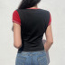 abstract printing round neck t-shirt Nihaostyles wholesale clothing vendor NSXPF74887