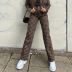 houndstooth lapel cardigan jacket and pants suit Nihaostyles wholesale clothing vendor NSXPF74890