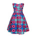 women s African style digital printing v-neck dress nihaostyles clothing wholesale NSMDF71155