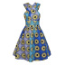 women s African style digital printing v-neck dress nihaostyles clothing wholesale NSMDF71155
