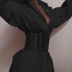 women s single-breasted lapel long-sleeved casual slim dress nihaostyles clothing wholesale NSXPF71162