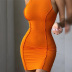 women s round neck sleeveless solid color slim dress nihaostyles clothing wholesale NSXPF71167