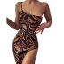 women s slimming tiger pattern dress women nihaostyles clothing wholesale NSXPF71174