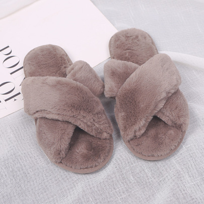 Women's Home Furry Cotton Slippers Nihaostyles Clothing Wholesale NSKJX71190