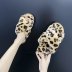 women‘s thickened cross hairy open-toed slippers nihaostyles clothing wholesale NSKJX71215