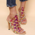 rhinestone bow high-heeled sandals Nihaostyles wholesale clothing vendor NSYBJ71260