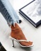 High-Heeled Flip-Flops Square Toe Sandals NSYBJ71271