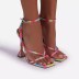 Square Toe High-Heeled Sandals NSYBJ71273