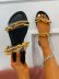 women s metal chain leopard print slippers nihaostyles clothing wholesale NSCRX71298