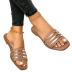 fashion strip slide sandals Nihaostyles wholesale clothing vendor NSCRX71315