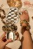 fashion golden chain decor flats sandals Nihaostyles wholesale clothing vendor NSCRX71317