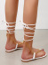 metal chain straps sandals Nihaostyles wholesale clothing vendor NSCRX71326