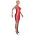 sexy strips suspender dress Nihaostyles wholesale clothing vendor NSJCF71345