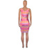 pleated V-neck dress Nihaostyles wholesale clothing vendor NSJCF71344