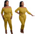 sexy flat neck top two-piece set Nihaostyles wholesale clothing vendor NSJCF71350