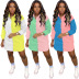 women’s summer color-blocking creative shirt dress nihaostyles clothing wholesale NSXPF71374