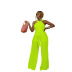 women s slim-fit mesh lace-up jumpsuit nihaostyles clothing wholesale NSXPF71378