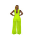 women s slim-fit mesh lace-up jumpsuit nihaostyles clothing wholesale NSXPF71378