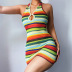 new women s halter hollow dress nihaostyles clothing wholesale NSFLY71396