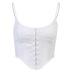 female corduroy sling slim short camisole nihaostyles clothing wholesale NSFLY71406