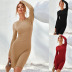 slim round neck pullover knit long-sleeved dress wholesale Nihaostyles clothing vendor NSYSQ71410