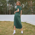 irregular hem mid-length dress wholesale women clothing Nihaostyles NSYSQ71441