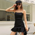 slim satin solid color suspender dress wholesale women clothing Nihaostyles NSYSQ71459