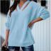 Women’S Solid Color Loose Sweater NSYF71547