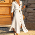 Women s lapel long sleeve dress nihaostyles clothing wholesale NSXIA75371