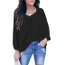 women s V-neck solid color loose chiffon top nihaostyles clothing wholesale NSXIA75350