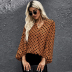 Women s Polka Dot Loose Long Lantern Sleeve Shirt nihaostyles clothing wholesale NSXIA75349