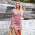 women s solid color knitted long-sleeved dress nihaostyles clothing wholesale NSXIA75348