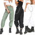 Solid Color Chain Pants NSXIA75347