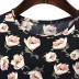 women s round neck print short suit nihaostyles clothing wholesale NSXIA75828
