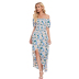 women s halter print irregular split dress nihaostyles clothing wholesale NSXIA75334