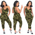 multi-color camouflage jumpsuit Nihaostyles wholesale clothing vendor NSMDJ75043