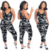 multi-color camouflage jumpsuit Nihaostyles wholesale clothing vendor NSMDJ75043