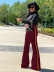 multi-color stitching solid color pants Nihaostyles wholesale clothing vendor NSMDJ75048