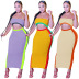 multi-color matching sleeveless sling dress Nihaostyles wholesale clothing vendor NSMDJ75058