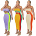 multi-color matching sleeveless sling dress Nihaostyles wholesale clothing vendor NSMDJ75058