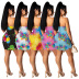 tube top print multicolor dress Nihaostyles wholesale clothing vendor NSMDJ75059