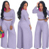 sexy sequined long-sleeved multicolor long pants set Nihaostyles wholesale clothing vendor NSMDJ75066
