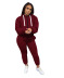 solid color hooded trousers two-piece set Nihaostyles wholesale clothing vendor NSMDJ75075