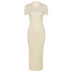 women s lapel short-sleeved backless split dress nihaostyles clothing wholesale NSXPF75146