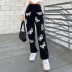women s Loose High Waist Butterfly Printed Jeans nihaostyles clothing wholesale NSXPF75159