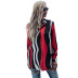 color contrast striped lapel long-sleeved shirt Nihaostyles wholesale clothing vendor NSDMB75191