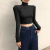 Women s half high neck pullover thread slim top nihaostyles clothing wholesale NSSSN75256